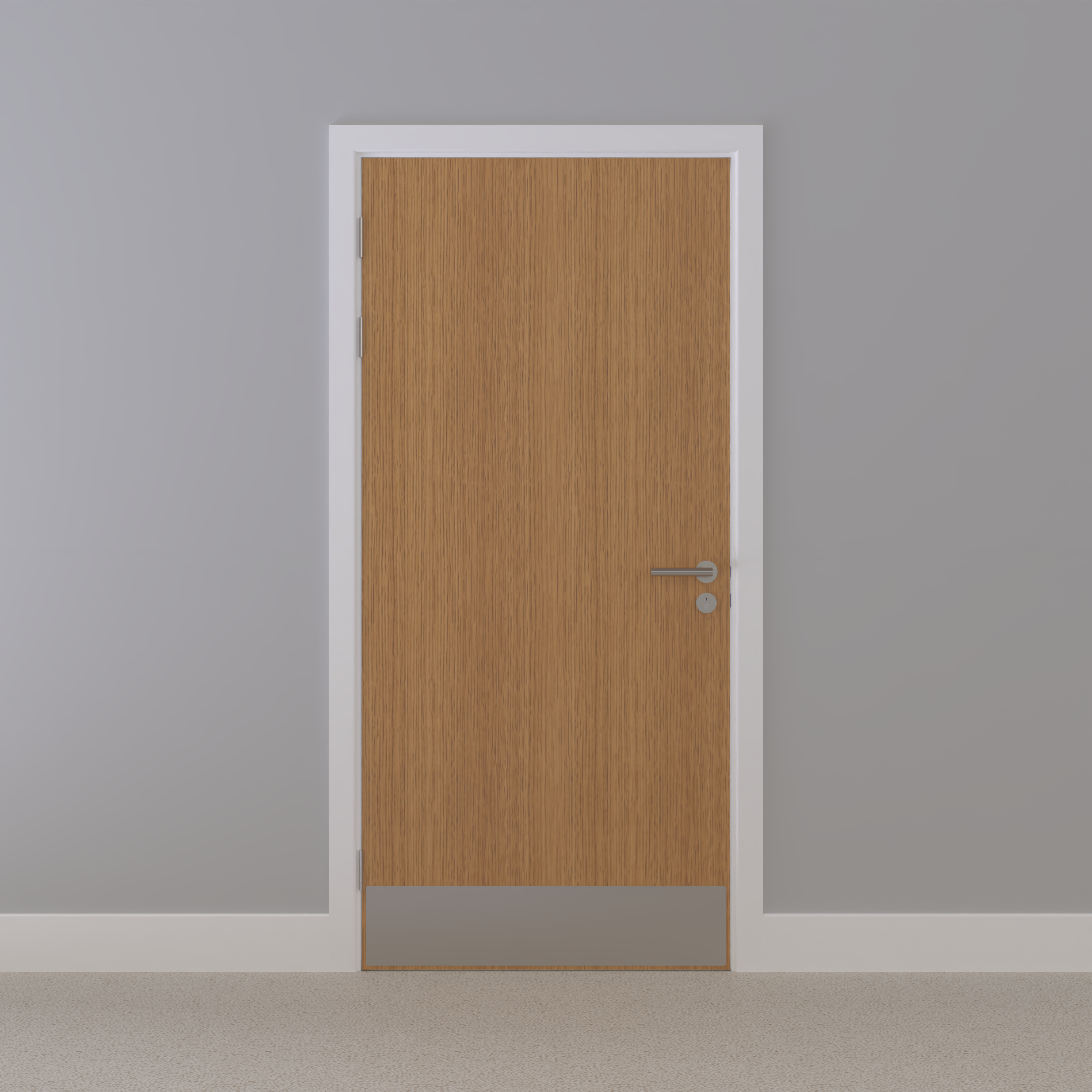 Oak, European [Crown] Flush NFR Doorset (Latched)