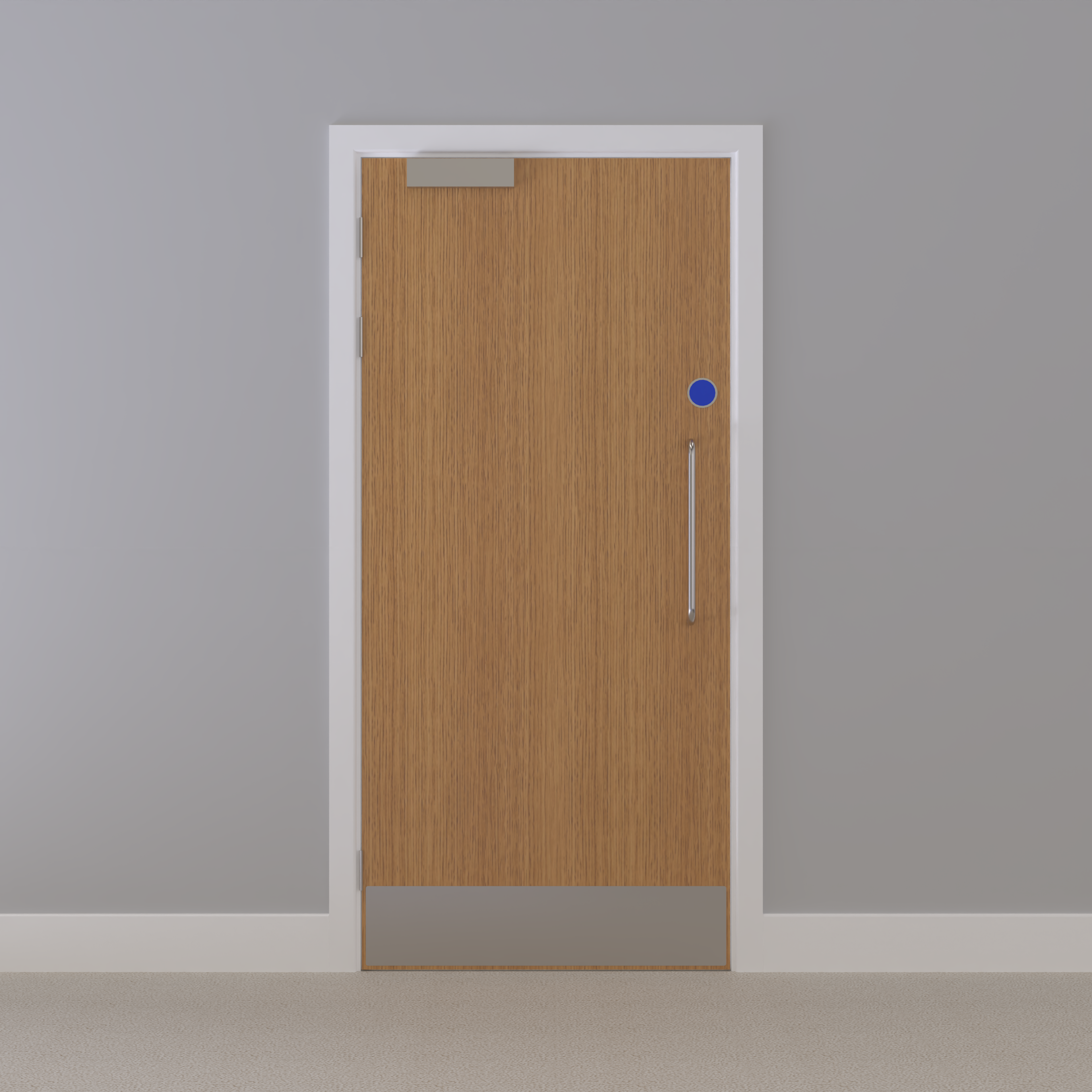 Oak, European [Crown] Flush FD30s Doorset (Unlatched)