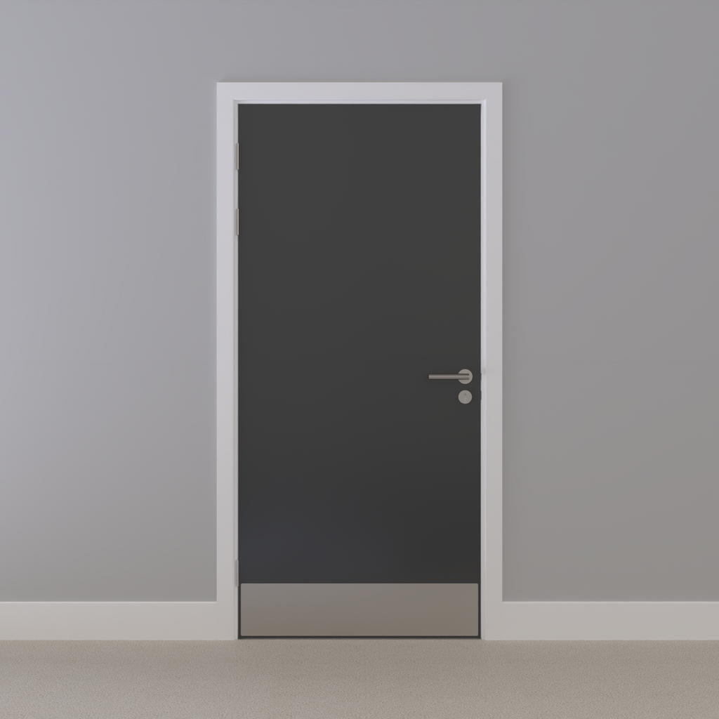Grey 032 [Satin] Flush NFR Doorset (Latched)