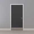 Grey 032 [Satin] Flush NFR Doorset (Latched)