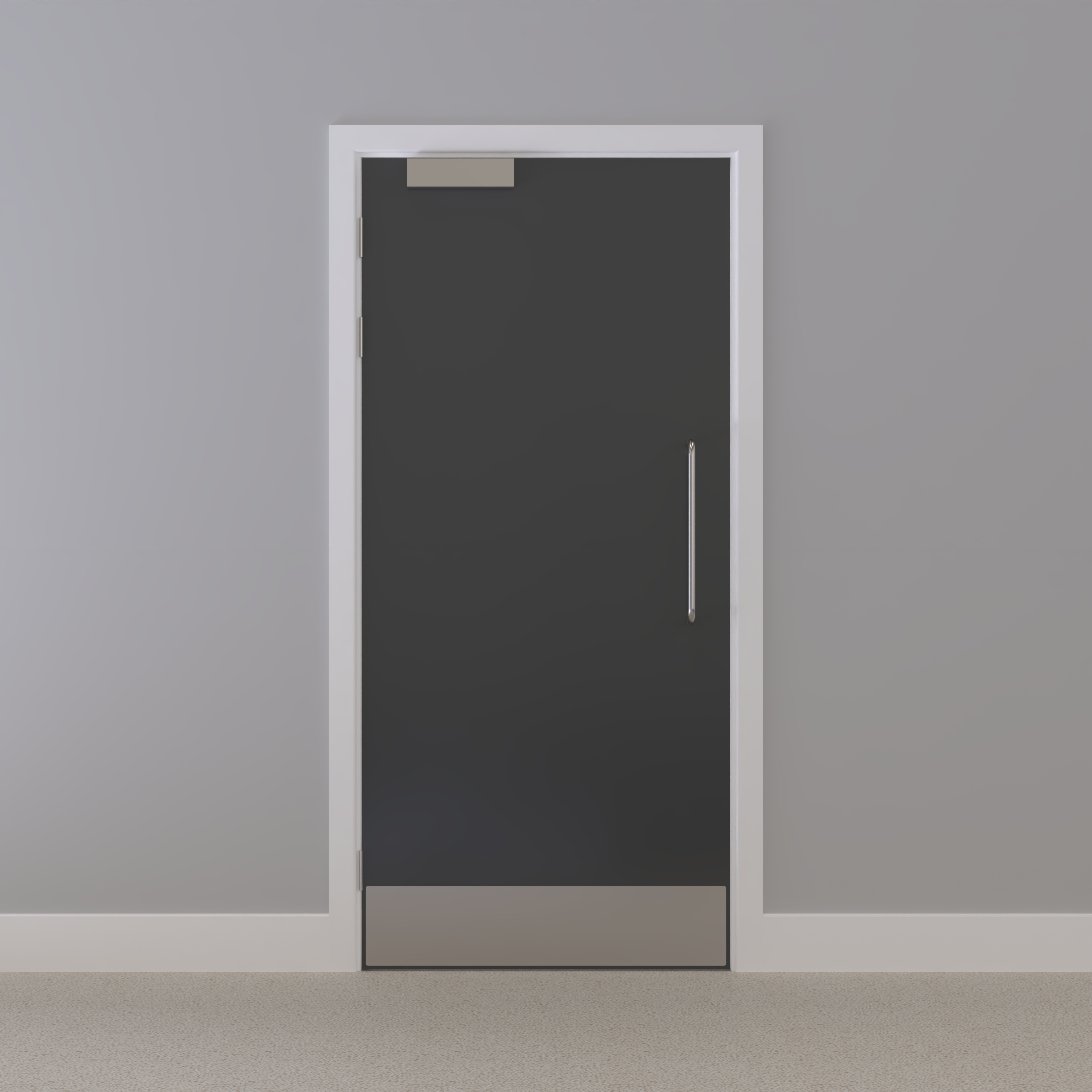 Grey 032 [Satin] Flush NFR Doorset (Unlatched)