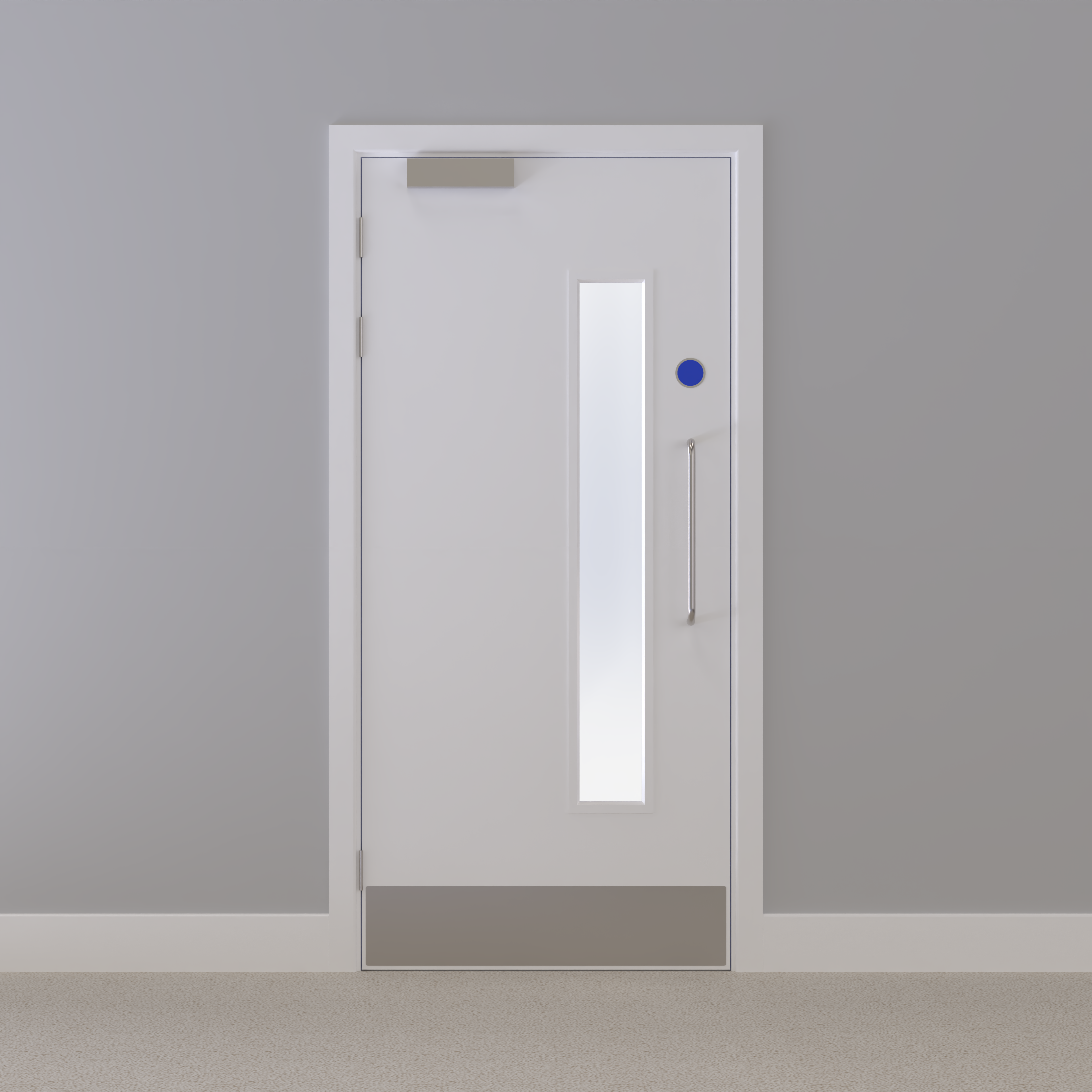 Kraft Paper Glazed FD30s Doorset (Unlatched)