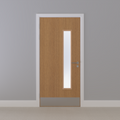 Oak, European [Crown] Glazed NFR Doorset (Latched)