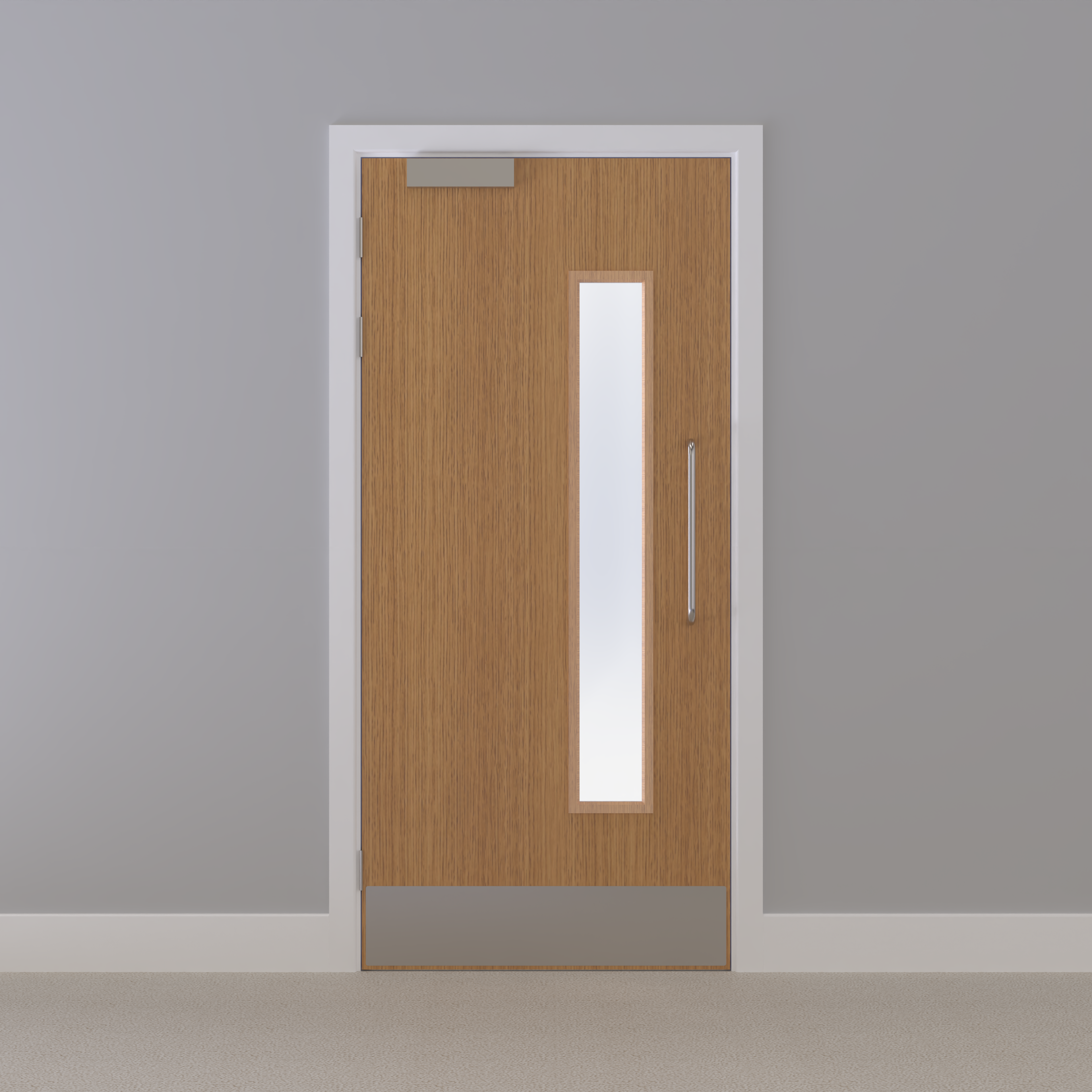 Oak, European [Crown] Glazed NFR Doorset (Unlatched)
