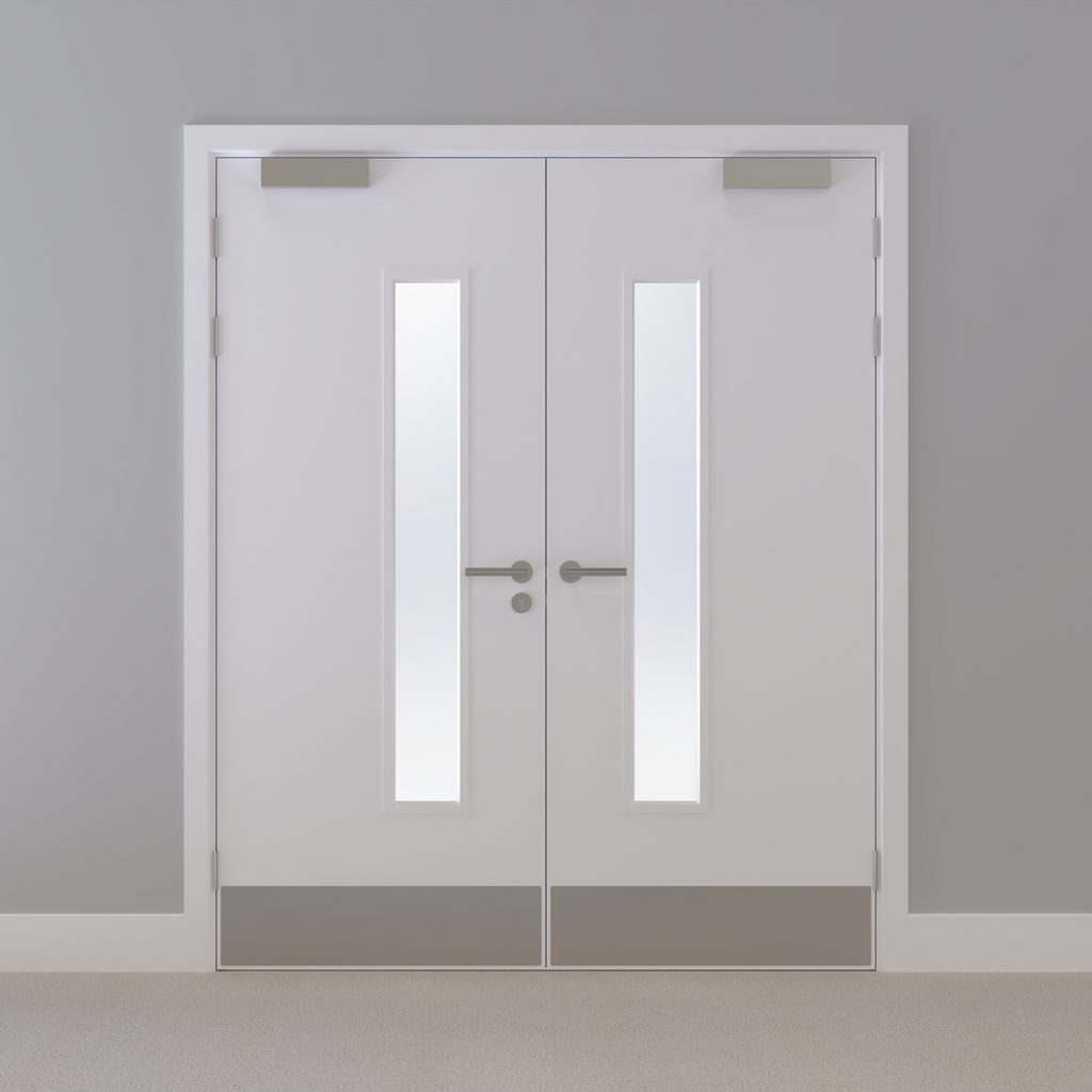 Kraft Paper Glazed NFR Doorset (Latched)