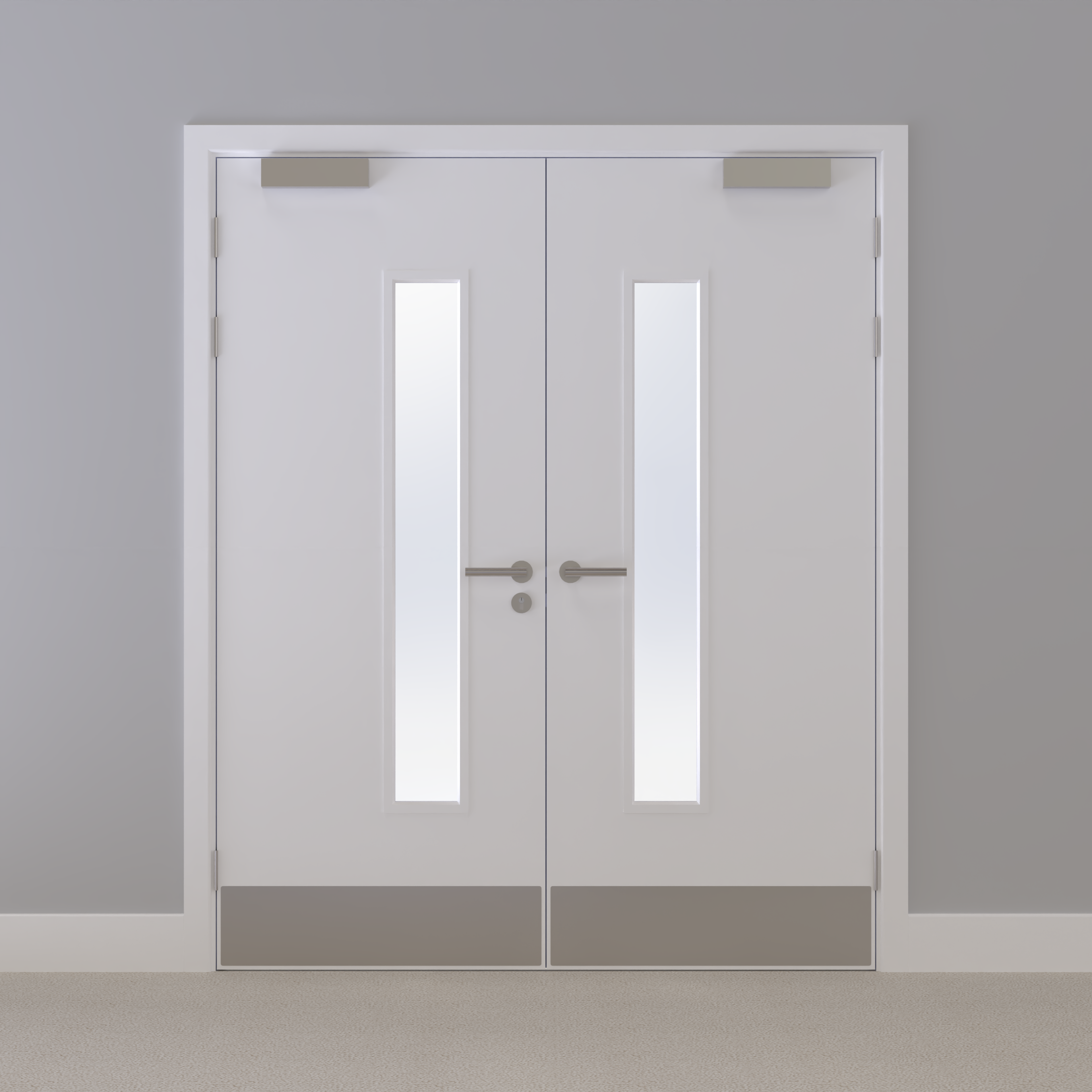 Kraft Paper Glazed NFR Doorset (Latched)