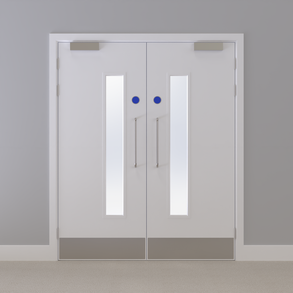 Kraft Paper Glazed FD30s Doorset (Unlatched)