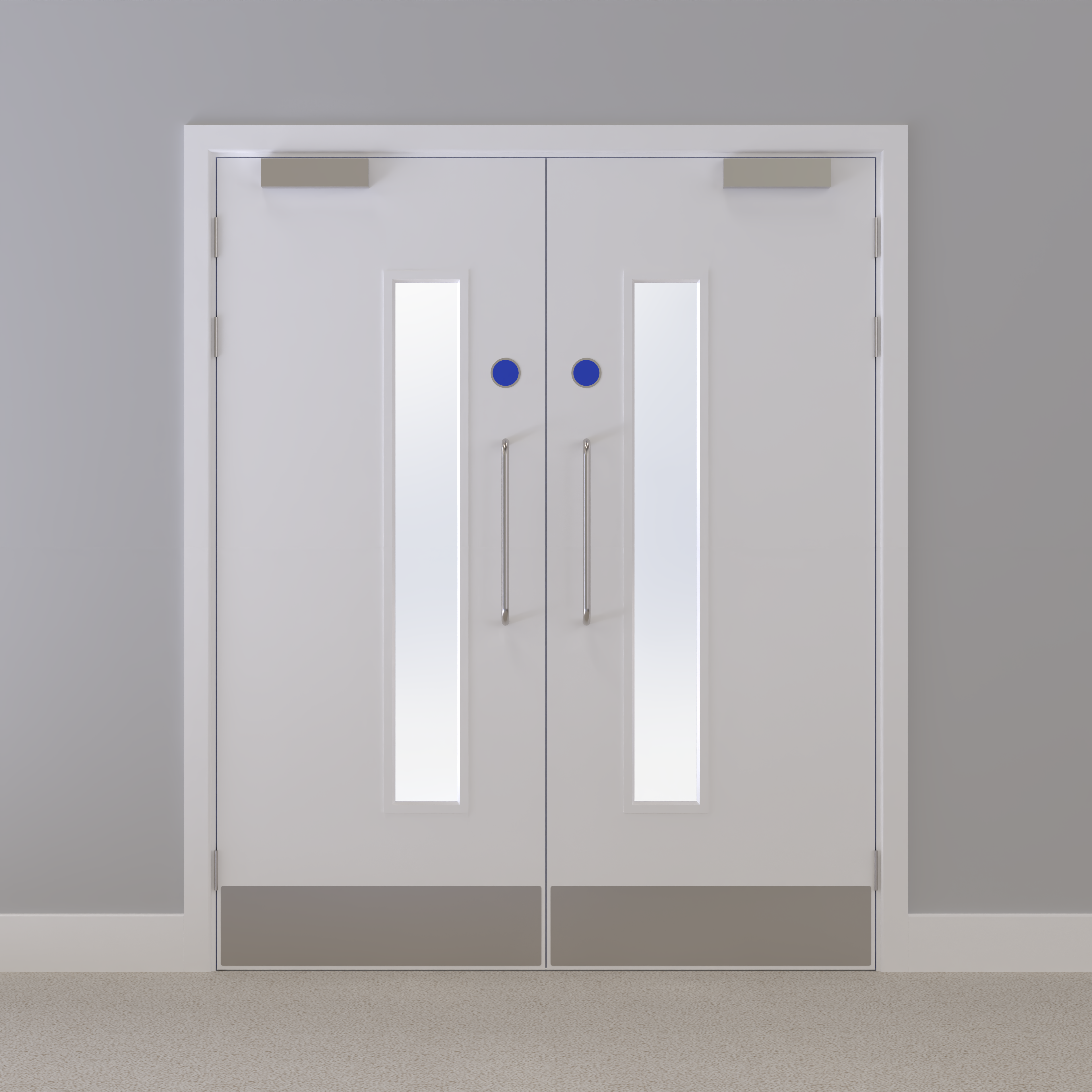 Kraft Paper Glazed FD30s Doorset (Unlatched)