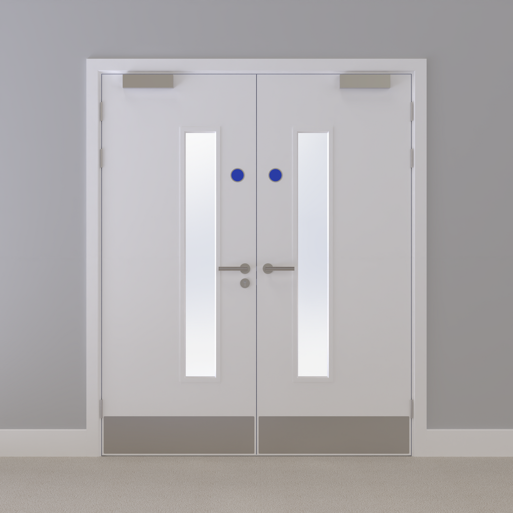 Kraft Paper Glazed FD60s Doorset (Latched)