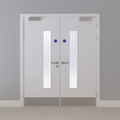 Kraft Paper Glazed FD60s Doorset (Latched)