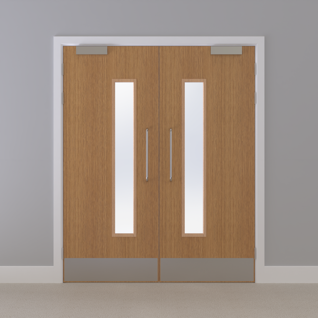 Oak, European [Crown] Glazed NFR Doorset (Unlatched)