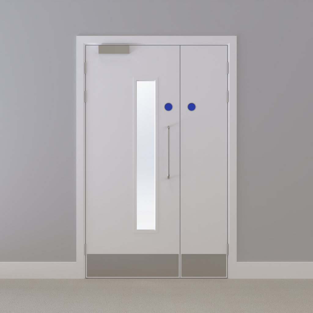 Kraft Paper Glazed FD30s Doorset (Unlatched)