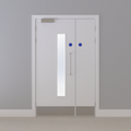 Kraft Paper Glazed FD60s Doorset (Unlatched)