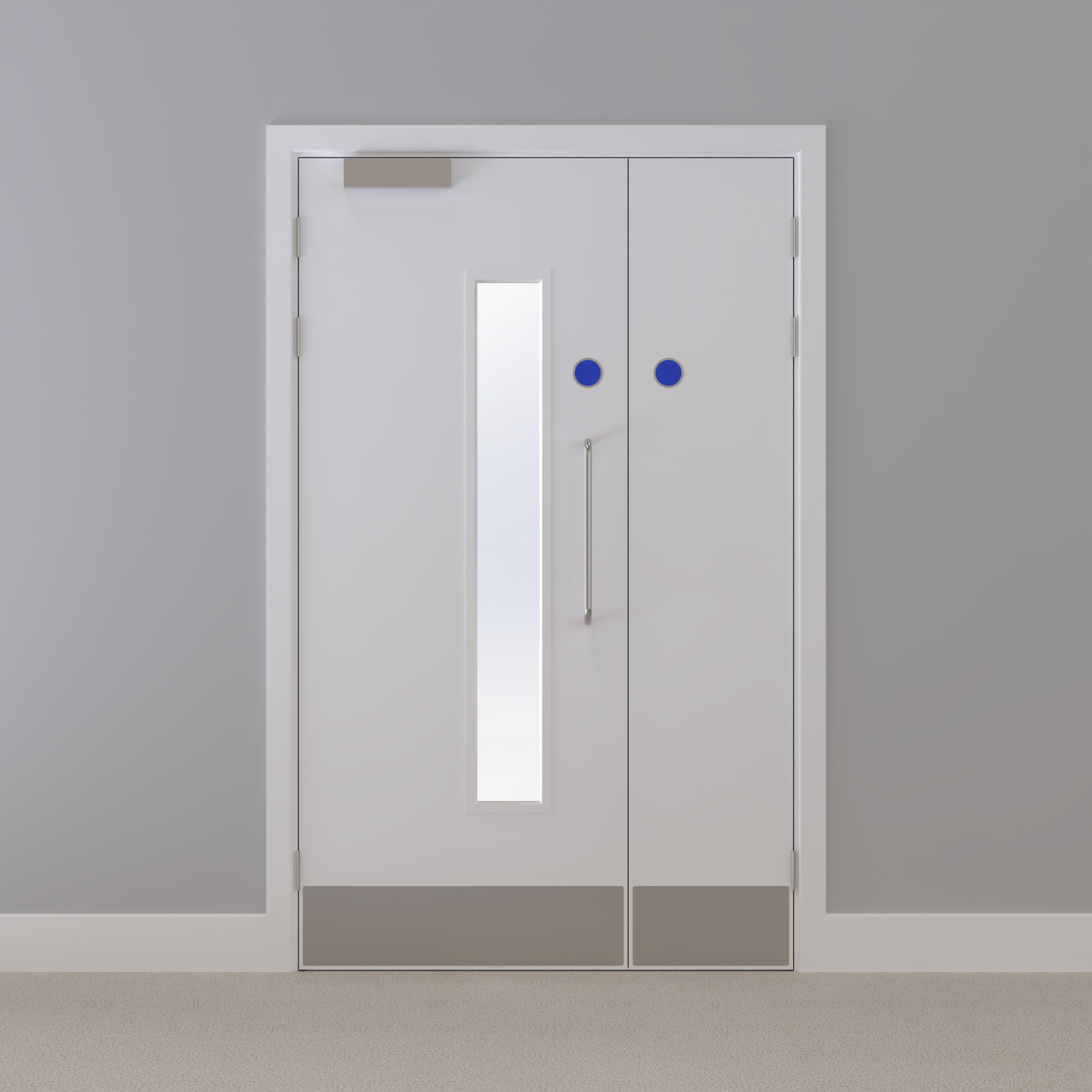 Kraft Paper Glazed FD60s Doorset (Unlatched)