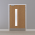 Oak, European [Crown] Glazed NFR Doorset (Unlatched)