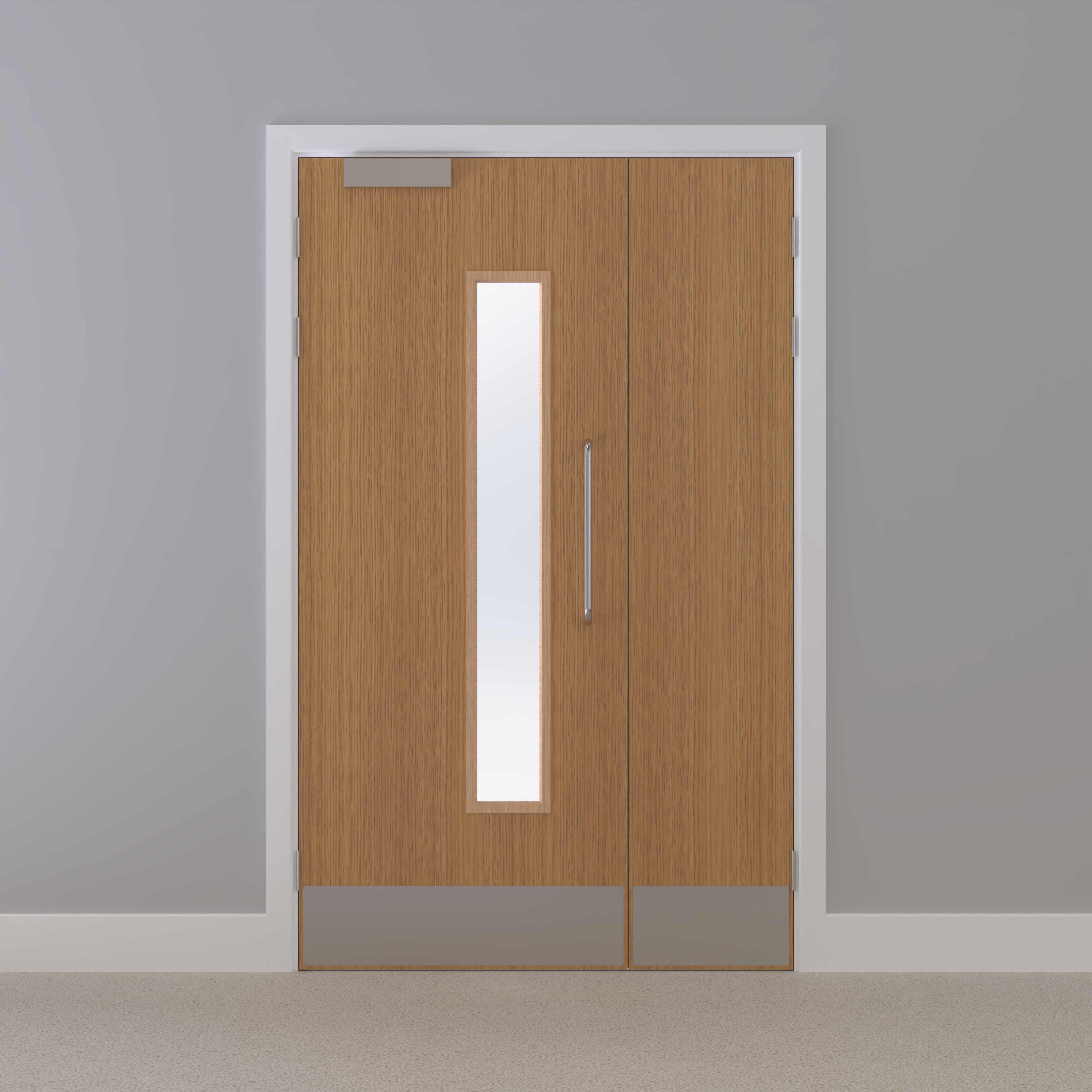 Oak, European [Crown] Glazed NFR Doorset (Unlatched)