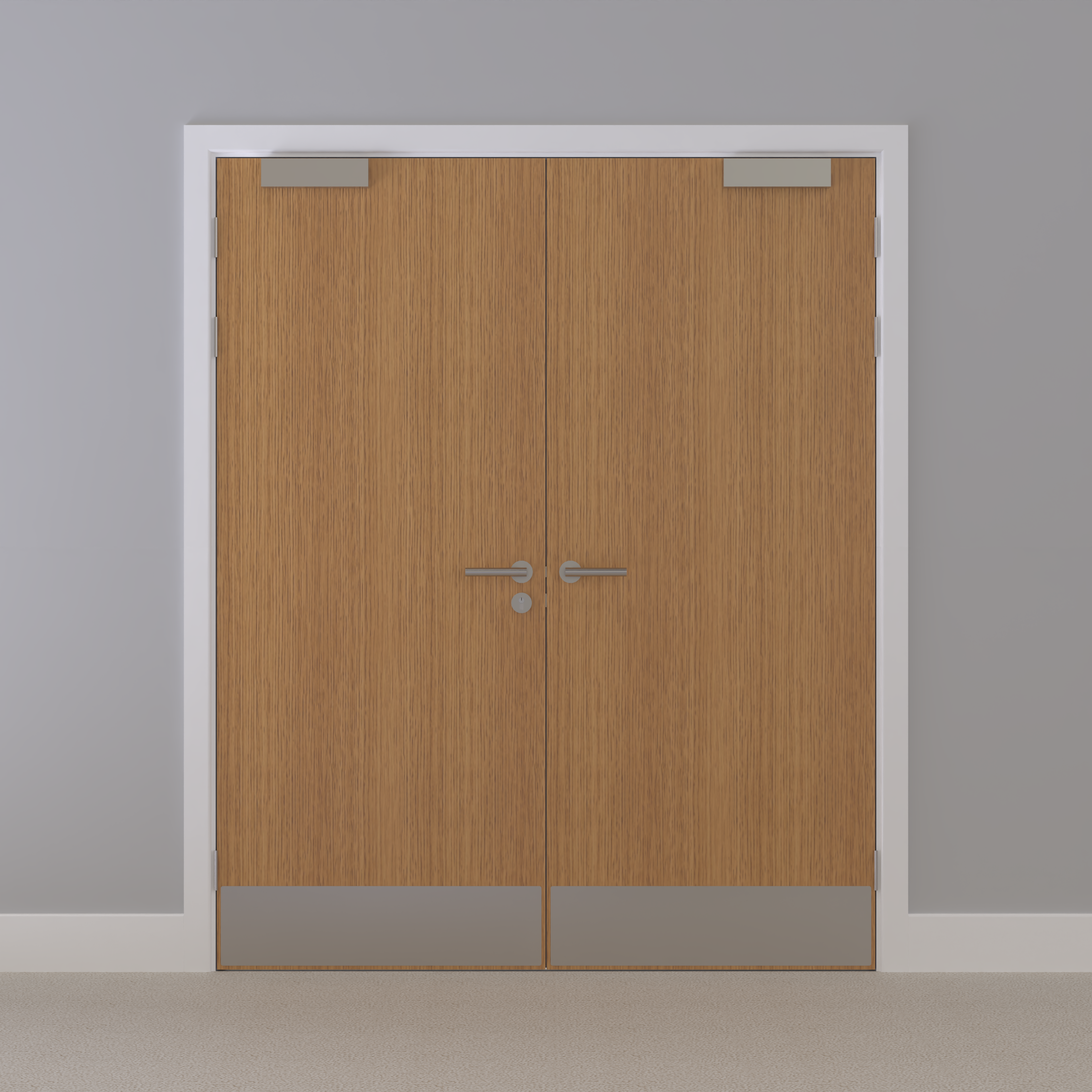 Oak, European [Crown] Flush NFR Doorset (Latched)