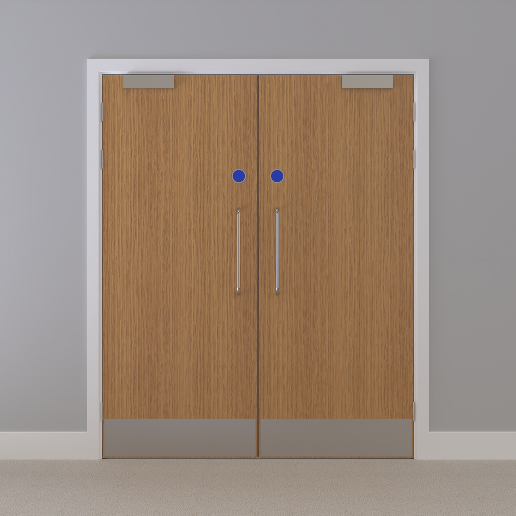 Oak, European [Crown] Flush FD30s Doorset (Unlatched)