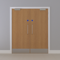 Oak, European [Crown] Flush FD30s Doorset (Unlatched)