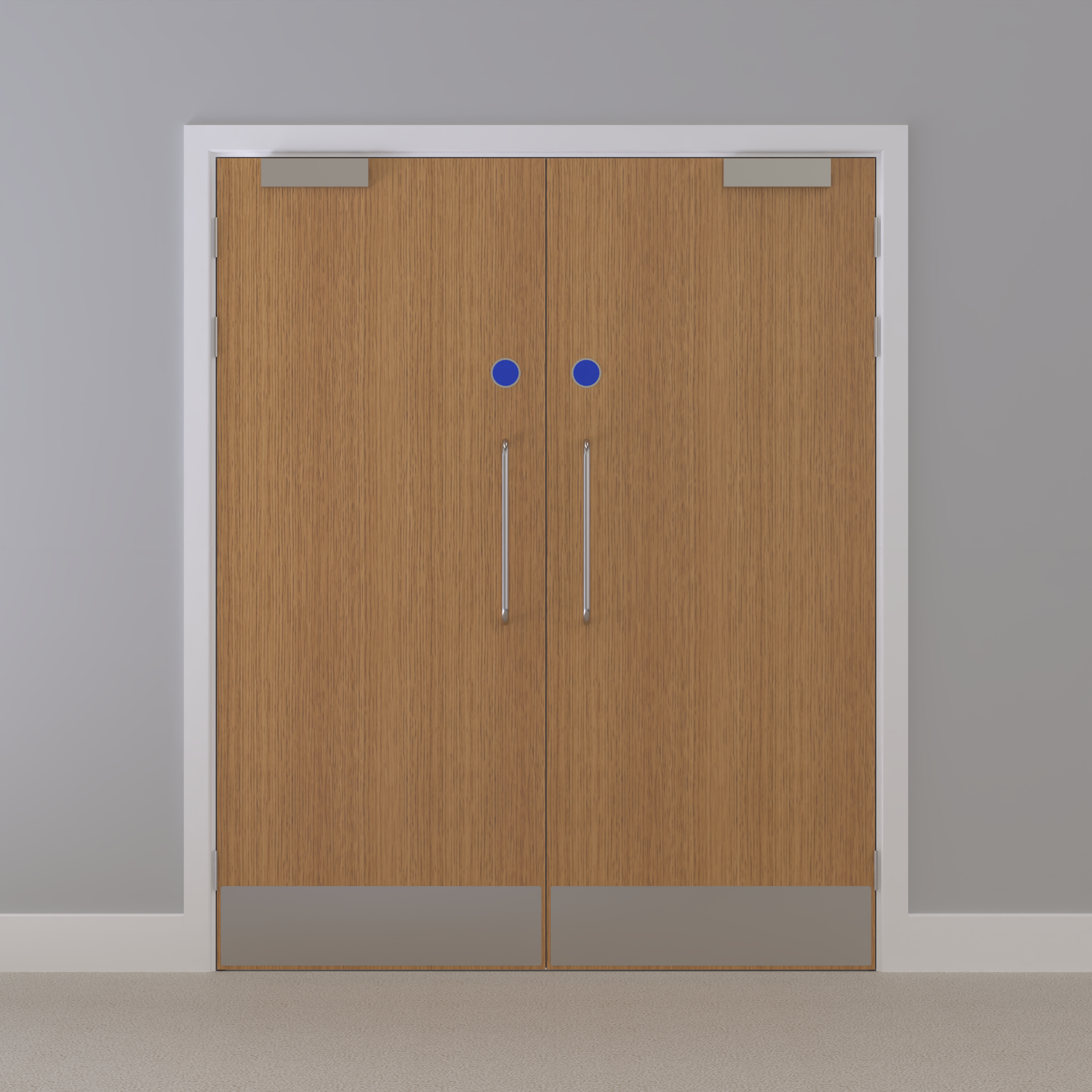 Oak, European [Crown] Flush FD30s Doorset (Unlatched)