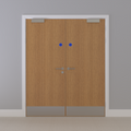 Oak, European [Crown] Flush FD60s Doorset (Latched)
