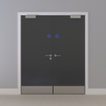 Grey 032 [Satin] Flush FD60s Doorset (Latched)