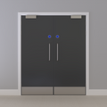Grey 032 [Satin] Flush FD60s Doorset (Unlatched)