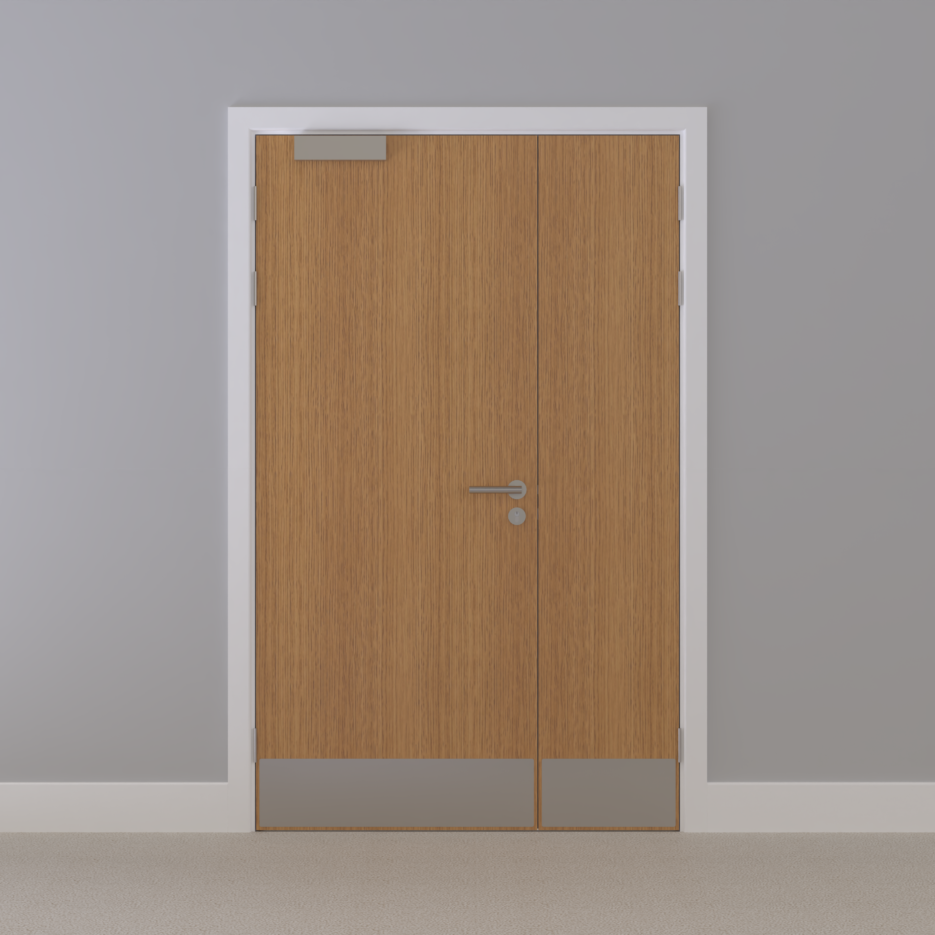 Oak, European [Crown] Flush NFR Doorset (Latched)