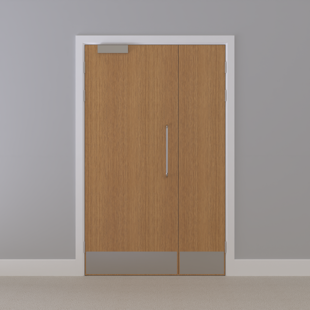 Oak, European [Crown] Flush NFR Doorset (Unlatched)