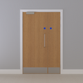 Oak, European [Crown] Flush FD30s Doorset (Unlatched)
