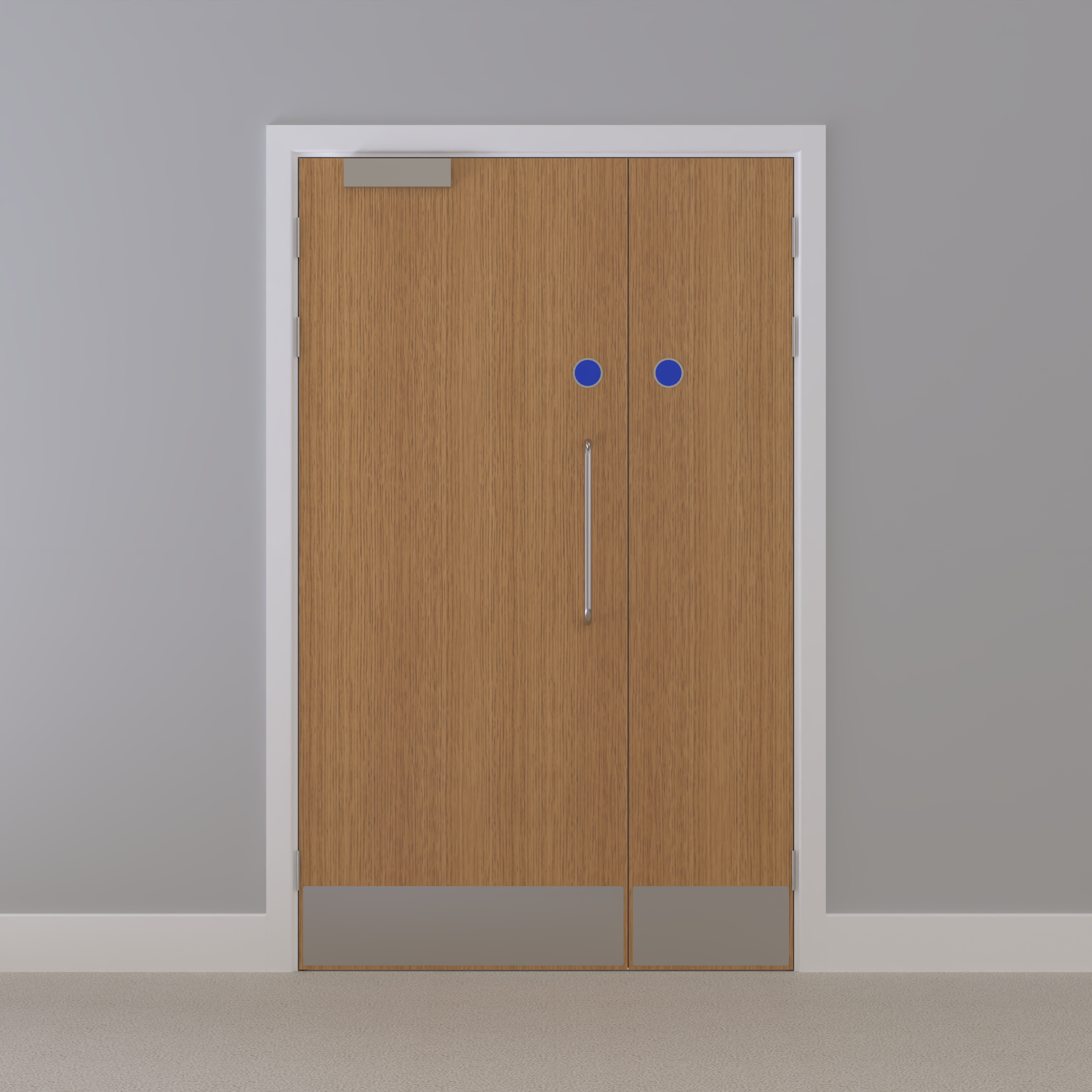 Oak, European [Crown] Flush FD60s Doorset (Unlatched)
