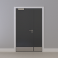 Grey 032 [Satin] Flush NFR Doorset (Latched)