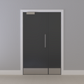 Grey 032 [Satin] Flush NFR Doorset (Unlatched)
