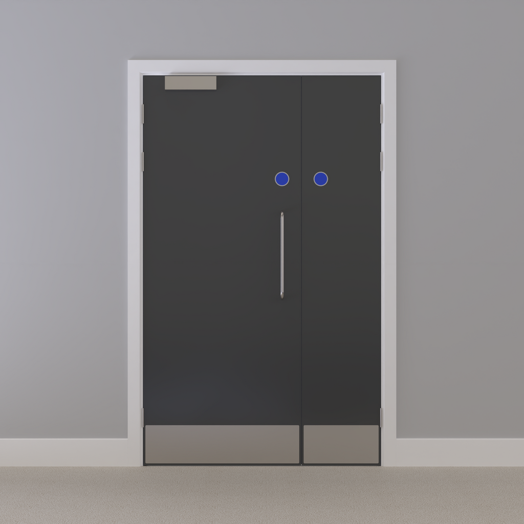Grey 032 [Satin] Flush FD60s Doorset (Unlatched)