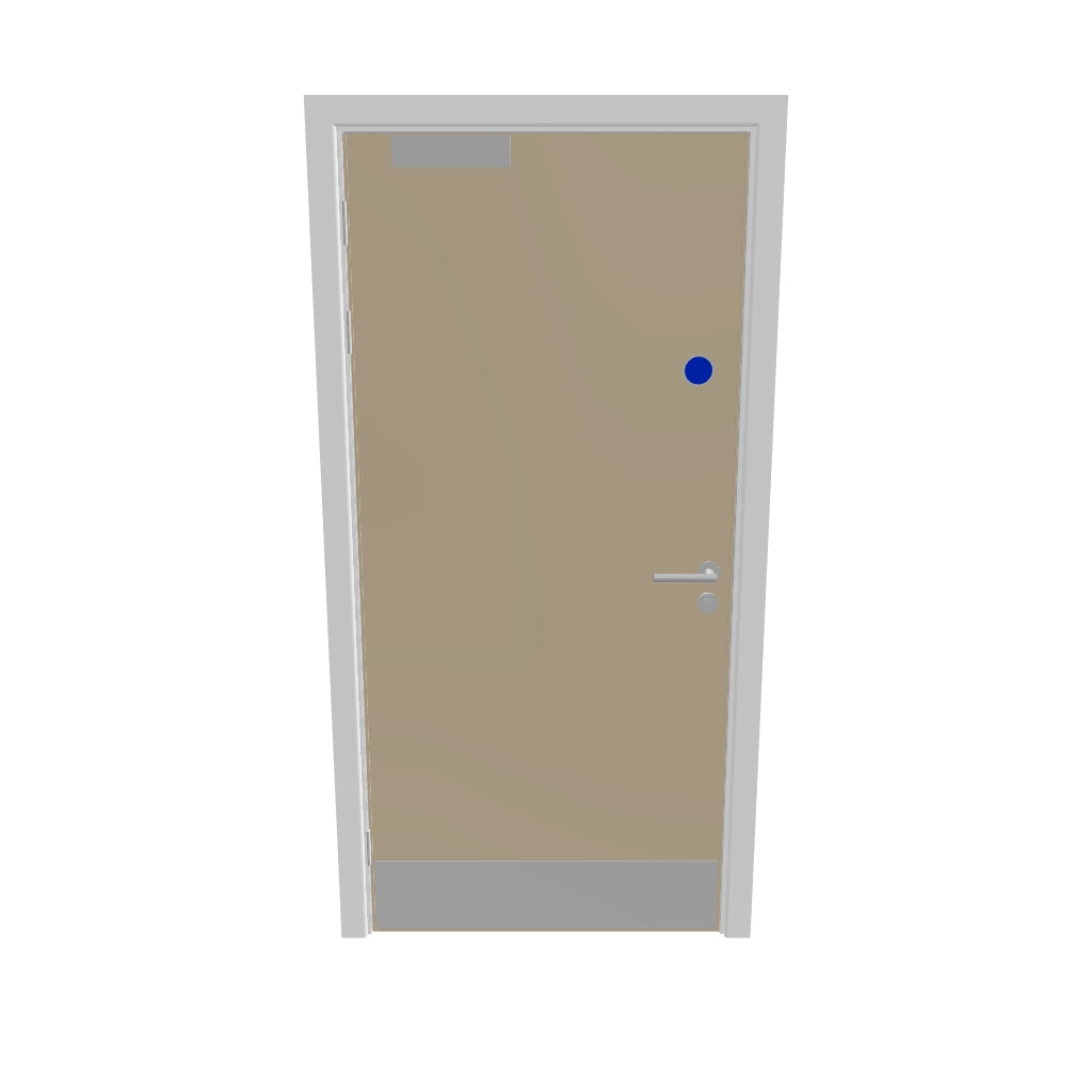 Oak, European [Crown] Flush FD60s Doorset (Latched)