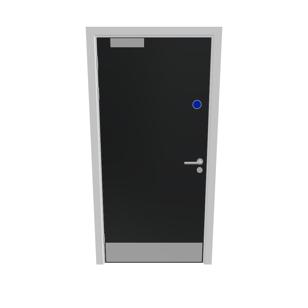 Grey 032 [Satin] Flush FD60s Doorset (Latched)
