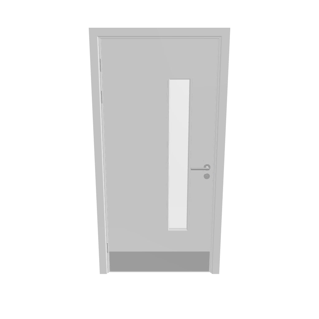 Kraft Paper Glazed NFR Doorset (Latched)