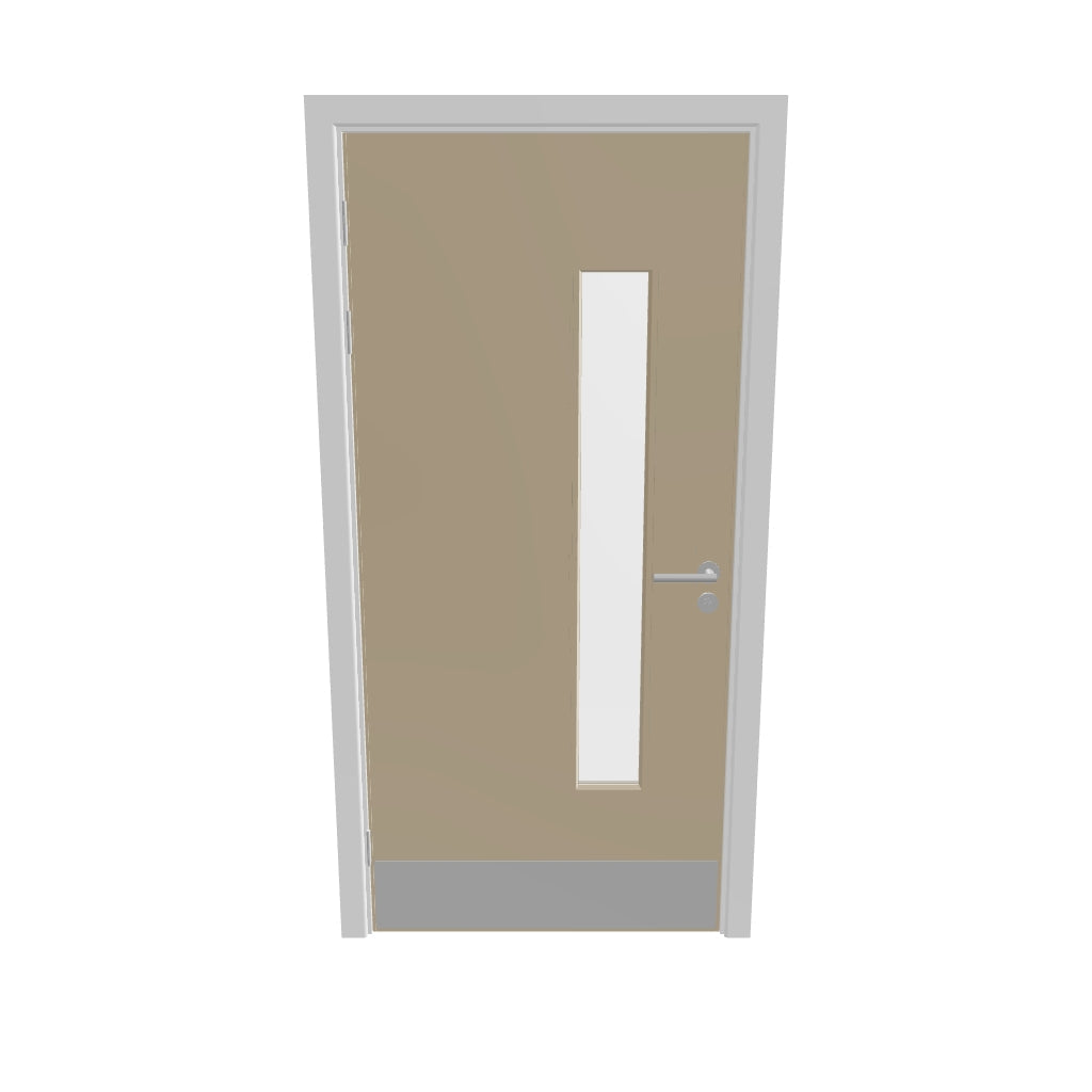 Oak, European [Crown] Glazed NFR Doorset (Latched)