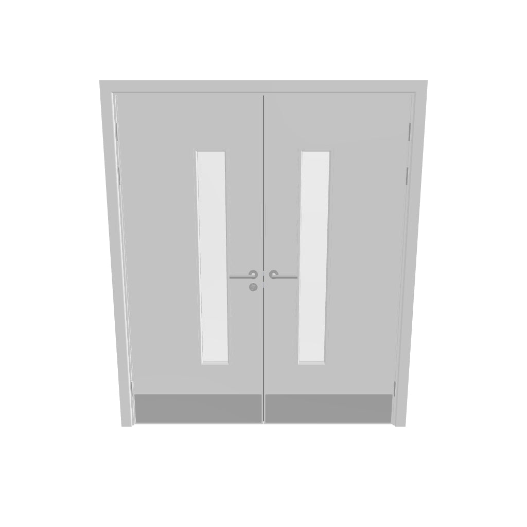Kraft Paper Glazed NFR Doorset (Latched)