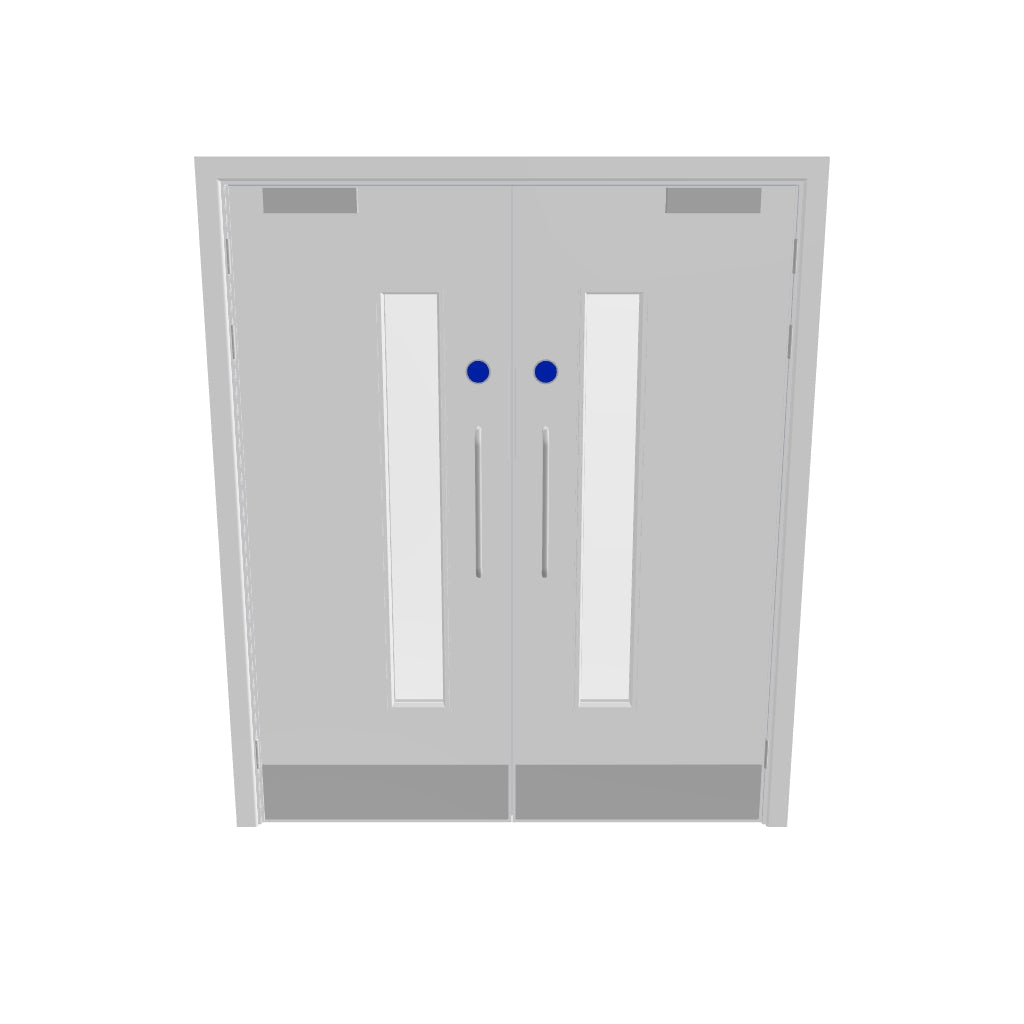 Kraft Paper Glazed FD60s Doorset (Unlatched)