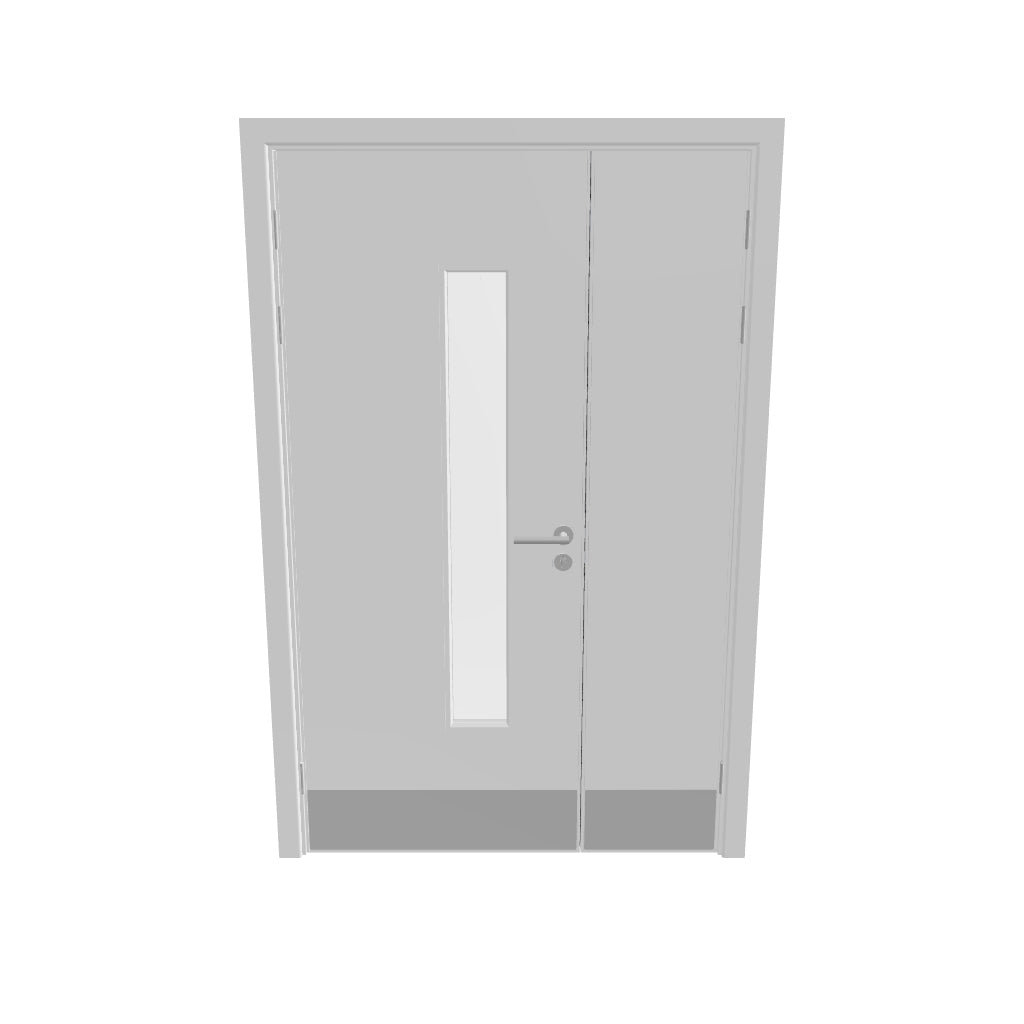 Kraft Paper Glazed NFR Doorset (Latched)
