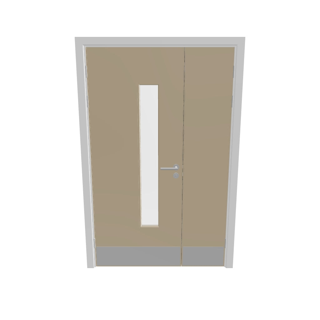 Oak, European [Crown] Glazed NFR Doorset (Latched)