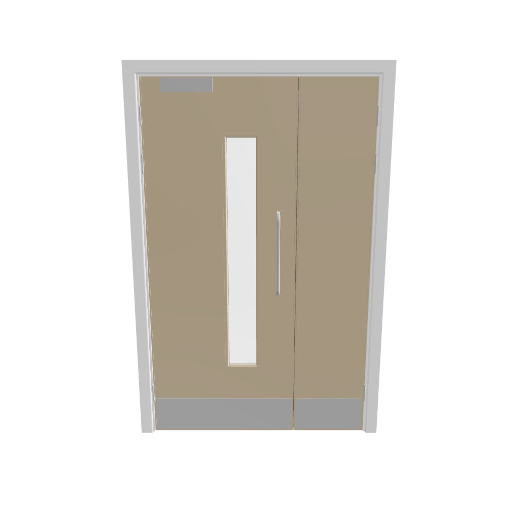 Oak, European [Crown] Glazed NFR Doorset (Unlatched)