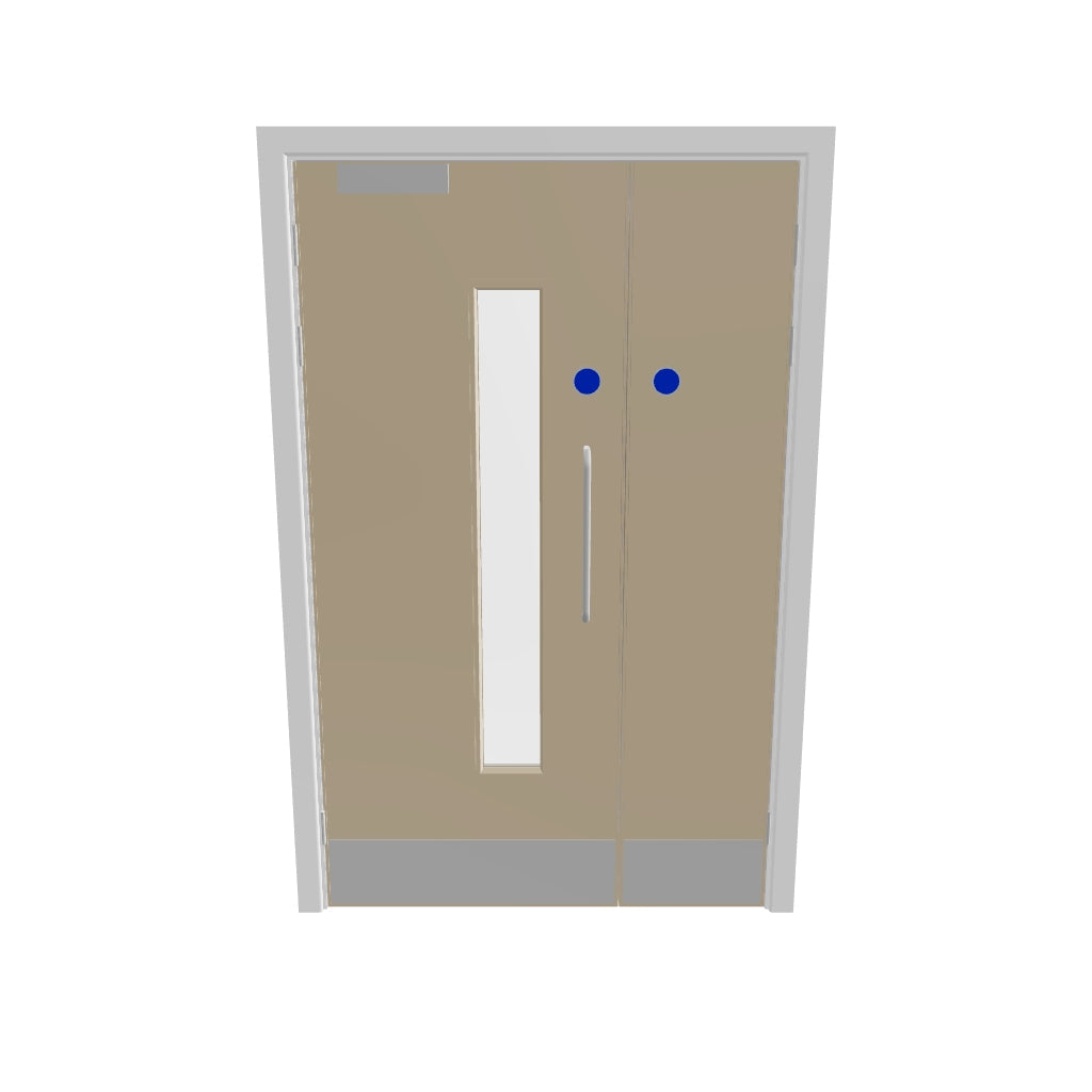 Oak, European [Crown] Glazed FD60s Doorset (Unlatched)