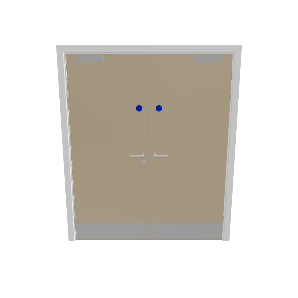 Oak, European [Crown] Flush FD30s Doorset (Latched)