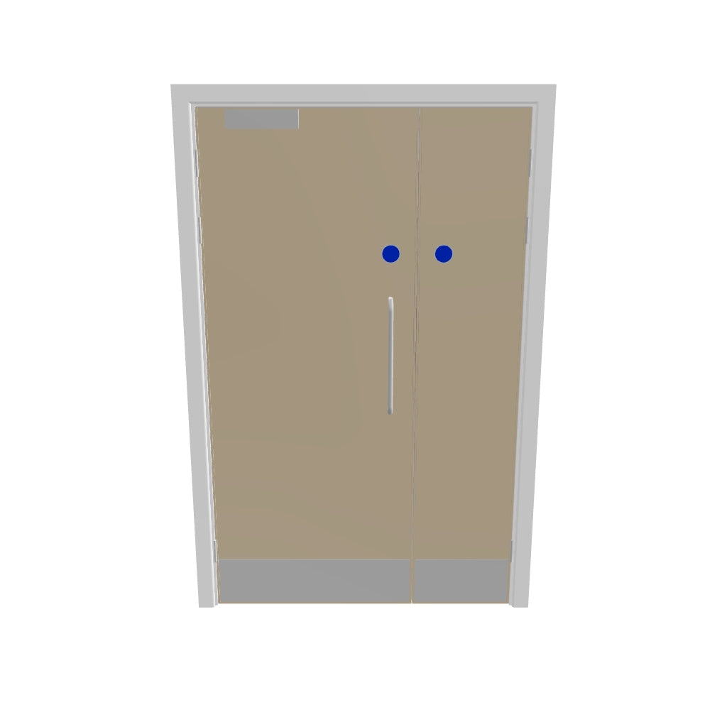 Oak, European [Crown] Flush FD30s Doorset (Unlatched)