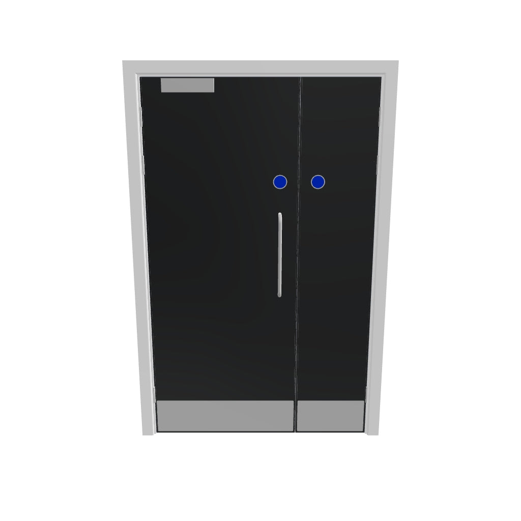 Grey 032 [Satin] Flush FD30s Doorset (Unlatched)