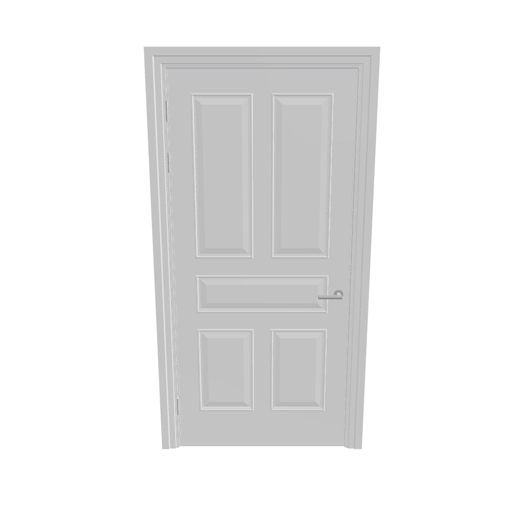 Kraft Paper Panelled FD30s Doorset (Latched)