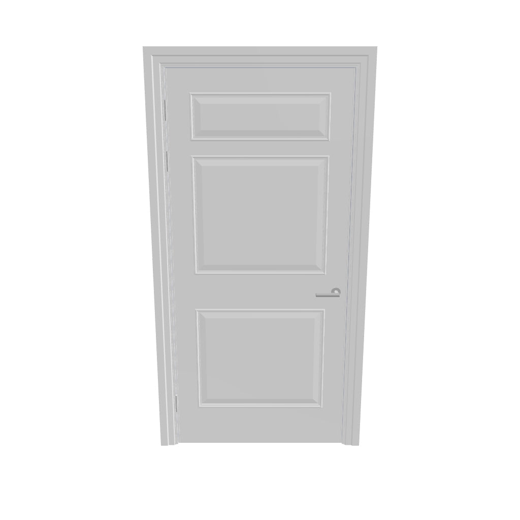Kraft Paper Panelled FD60s Doorset (Latched)