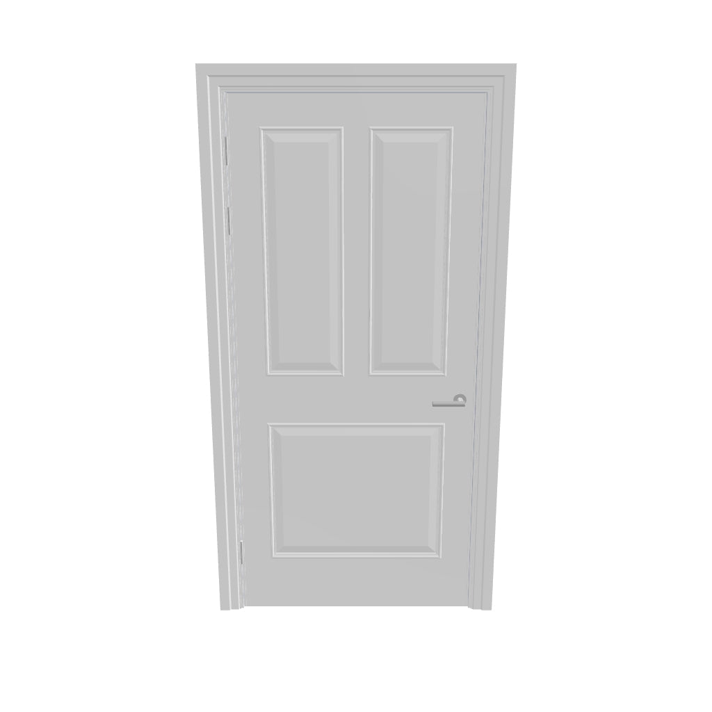 Kraft Paper Panelled FD60s Doorset (Latched)